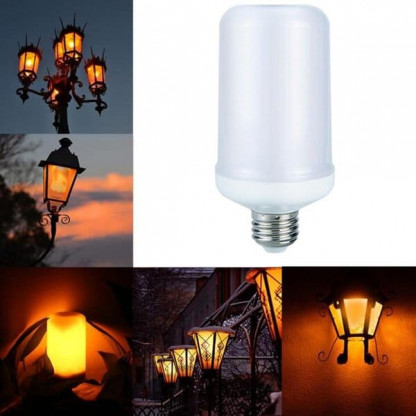 LED žárovka s efektem plamene