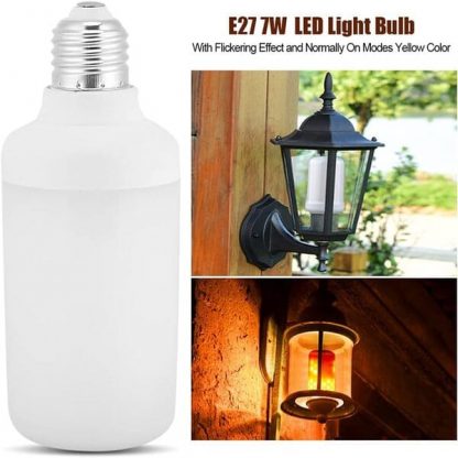 LED žárovka s efektem plamene