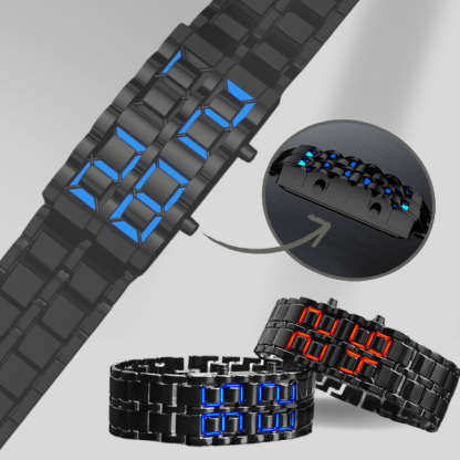 Digitální LED náramkové hodinky - TechTime