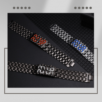 Digitální LED náramkové hodinky - TechTime