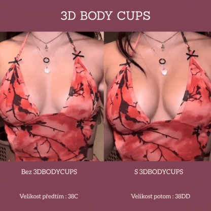 3D Vložky pro zvětšení prsou - BodyCups