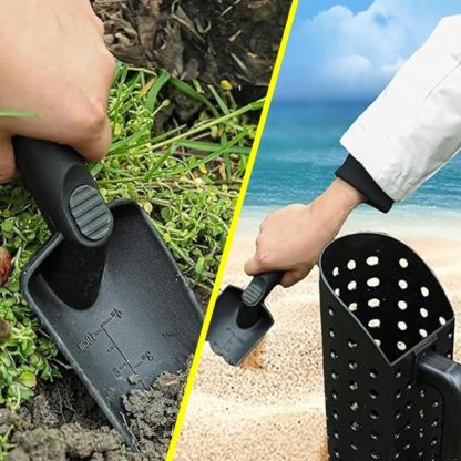 Sítko a lopatka na hledání mušlí a dalších pokladů – ShellHunter